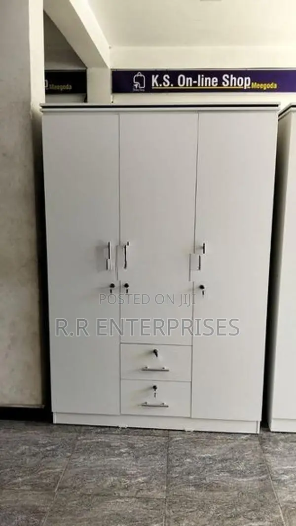 New 3 Door white Melamine Wardrobes