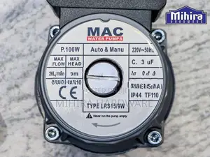 1/2 inch MAC VCR15/9-160 Water pressure booster pump tap pipe line mot