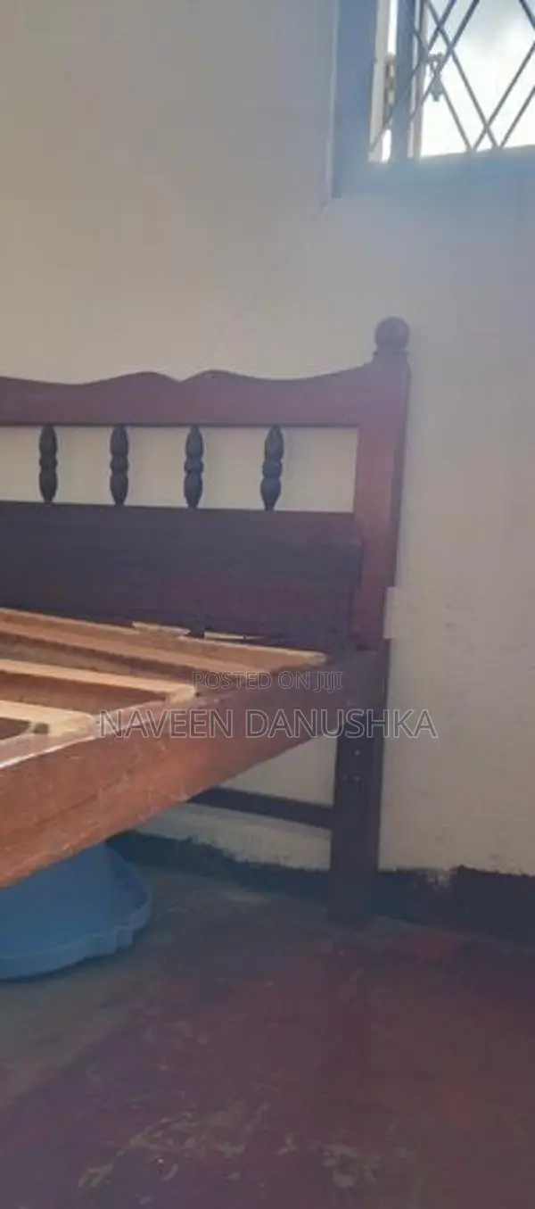 Bed Double Teak with Mattress