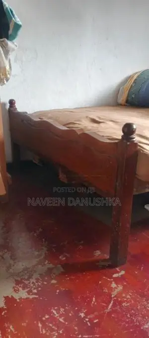 Bed Double Teak with Mattress