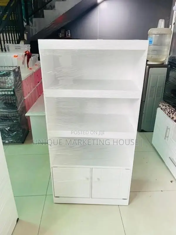 Modern 4x2 American White Book Cupboard