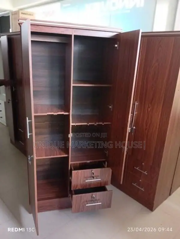 Modern Side 2 Drawer Melamine 2D Wardrobes