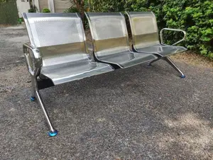 Steel 3 Seater Gang Chairs