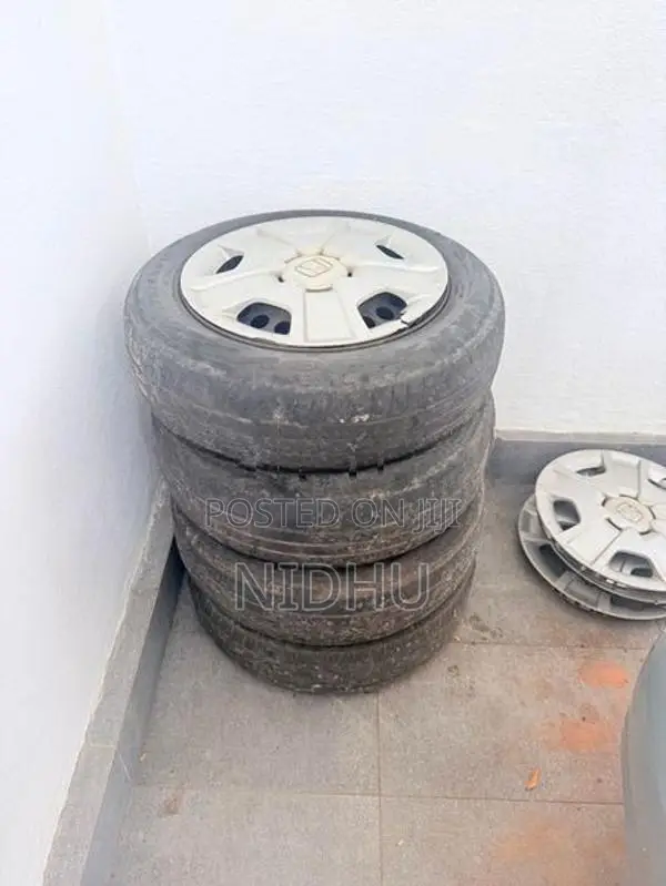 Honda Steel Rims Set (15”4x100) with Tires