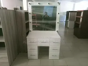 Melamine Modern Dressing Table with Cupboard