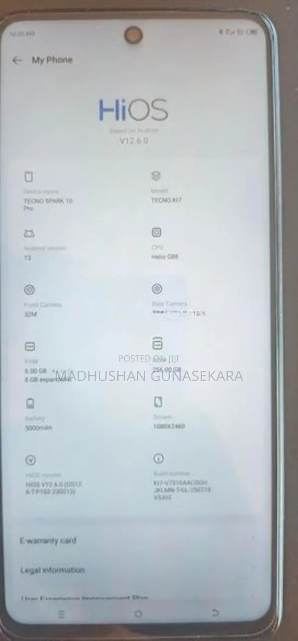 Tecno Spark 10 Pro (Used)