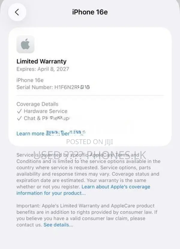 Apple iPhone 16e (Brand New)