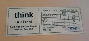 Think 12000 BTU Split AC