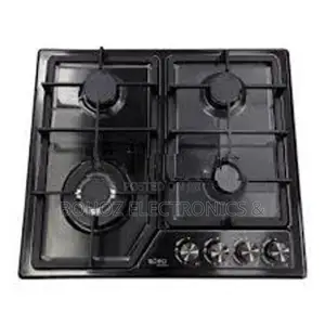 Euro Cooker Hob 4 Burner Black Stainless Steel JZS54011B - 49164