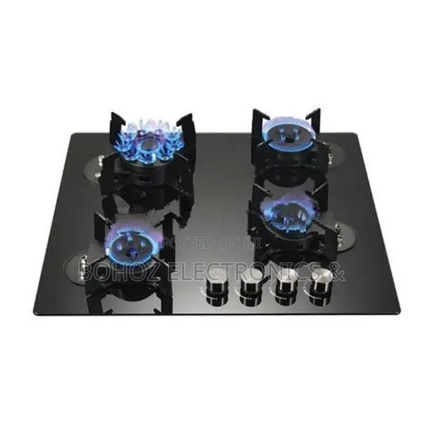 Euro Cooker Hob 4 Burner Tempered Glass JZG54011 / EUCTG60BK - 32132