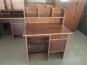 Melamine Rack Writing Table with Cupboard 007