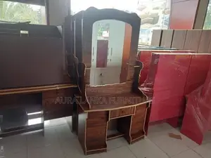 Melamine Dressing Table with Cupboard