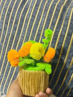 Handmade Pipe Cleaner Flower Vase