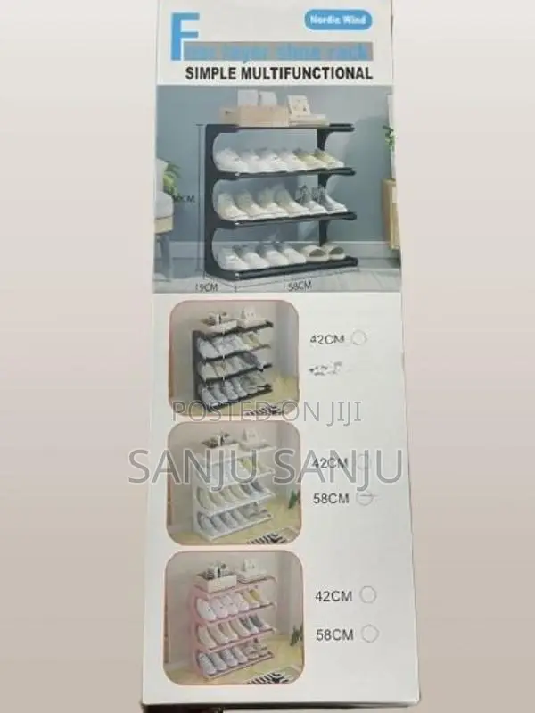 3 Layer C Shape Shoe Rack