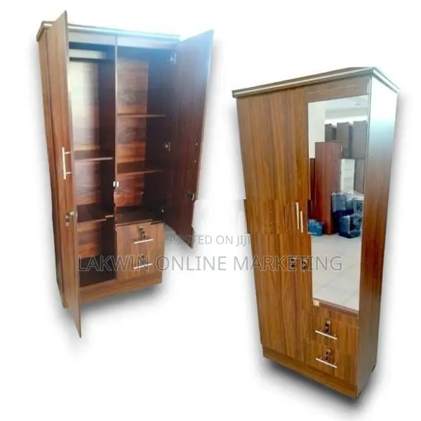 Melamine 2D Cupboard With Siderack Drawers