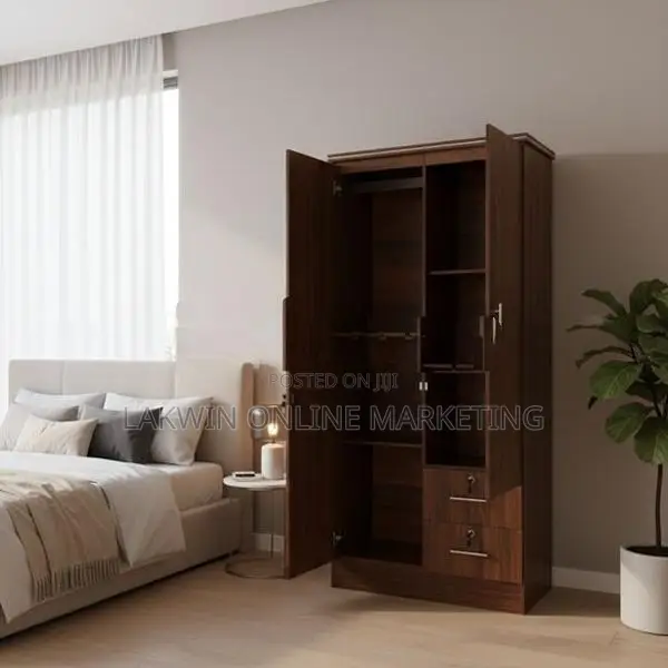 Melamine 2D Cupboard With Siderack Drawers