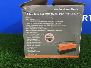 Metal Tool Box With 85pcs Tools(Professional Brand)
