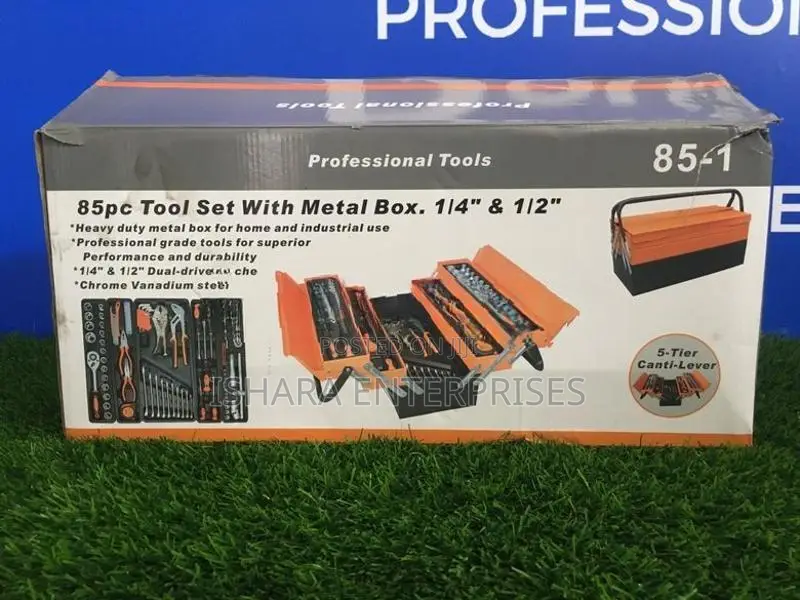 Metal Tool Box With 85pcs Tools(Professional Brand)