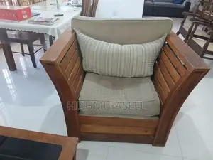 Solid Teak 3+2+1 Sofa Set with Coffee Table