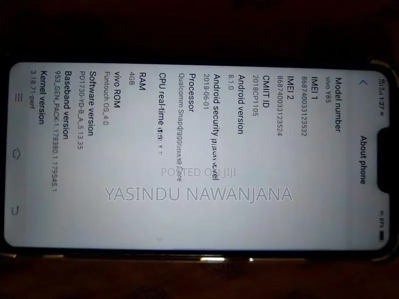 Vivo Y85 (Used)