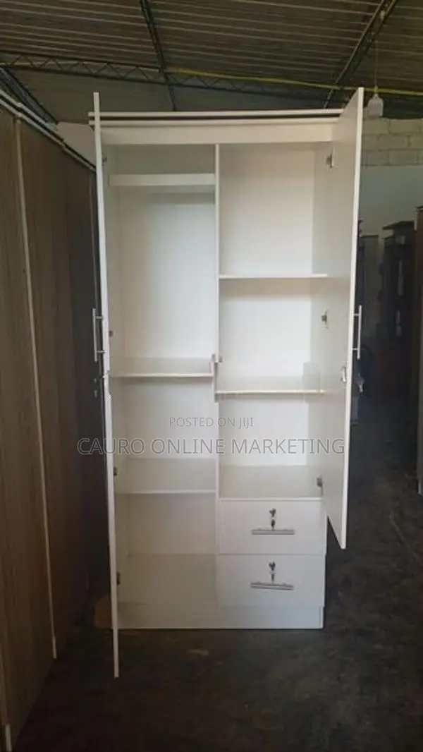 New Melamine White Colour 2 Door Cupboard