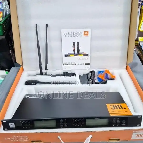 JBL VM880 Wireless Microphone Mic UHF