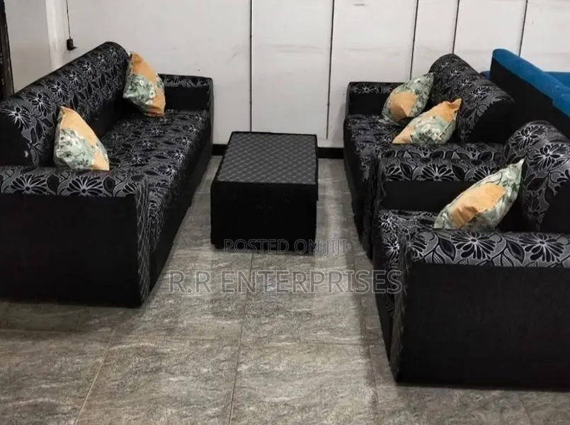 New Modern Fabric Sofa Set with Stool Pillow