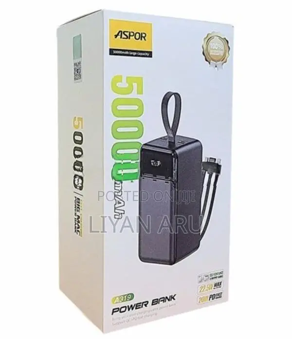 Aspor Power Bank 50000mAh