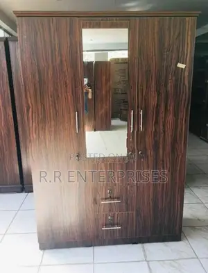 New 3 Door Melamine Wardrobes with Mirror