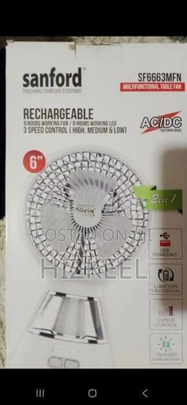 Rechargeable Fan