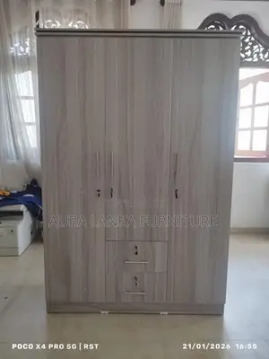 Melamine 3door Cupboard without Mirror