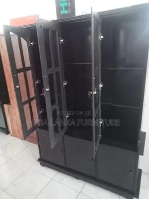 Melamine black 3door OC cupboard