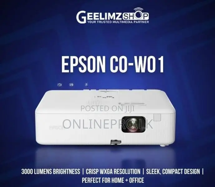 🎥 Epson CO-W01 Multimedia Projector – Perfect for Classroom