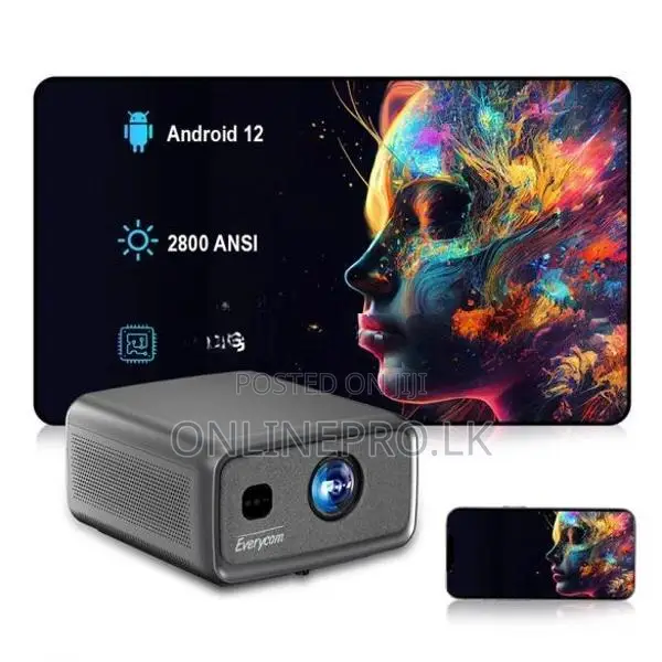 🎥 Everycom Cubelite Ultra 4K Projector – Smart Home Cinema Experience