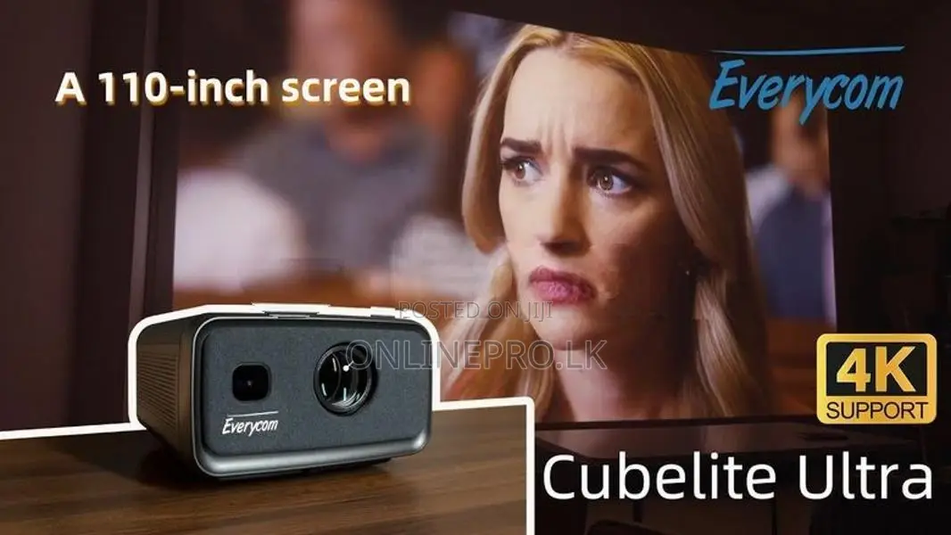 🎥 Everycom Cubelite Ultra 4K Projector – Smart Home Cinema Experience