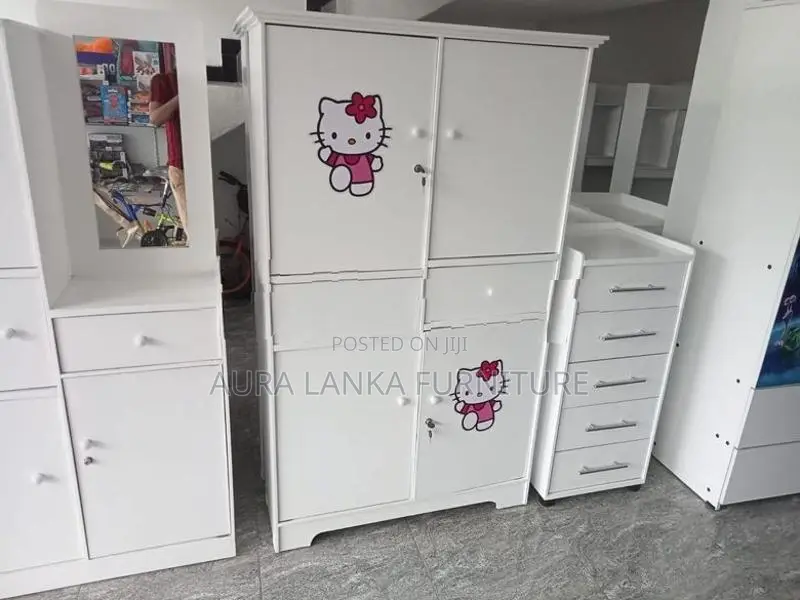 Melamine White Baby Cupboard 005