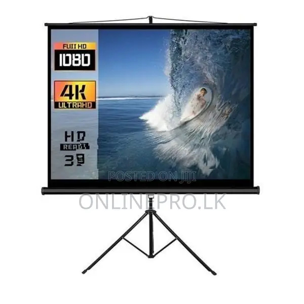 🎥 8×6 Feet Semi Auto Tripod Projector Screen – Office Presentations