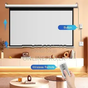 🎥 7×5 Feet Full Auto Projector Screen – Great for Classroom & Training