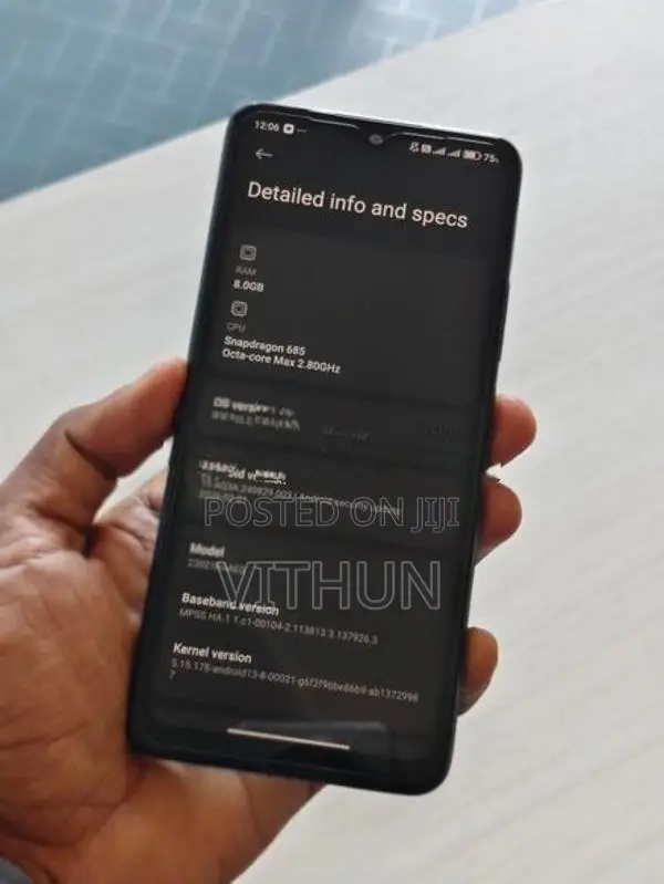 Xiaomi Redmi Note 12 4G 256GB 8GB (Used)
