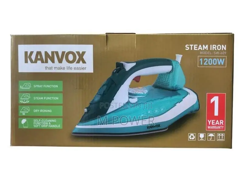 Kanvox Steam Iron 1200W – (SW-609)