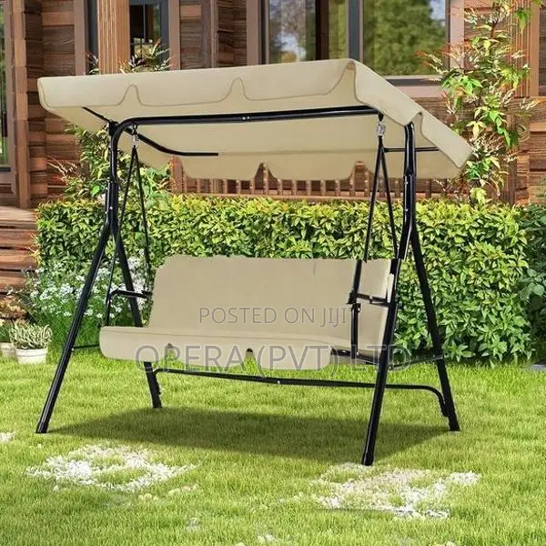 3-Seater Outdoor Patio Swing With an Adjustable Canopy TX1074