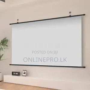🎥 Metal Anti-Light HD Manual Projector Screen - Home, Classroom Use