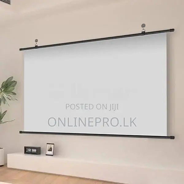 🎥 Metal Anti-Light HD Manual Projector Screen - Home, Classroom Use