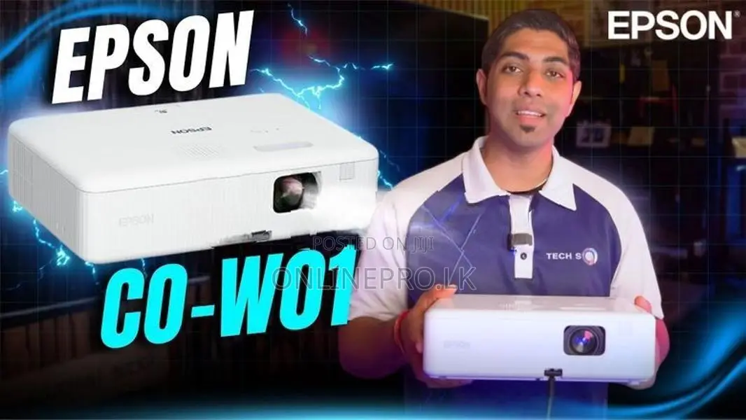 Epson CO-W01 Projector – Bright & Clear Display