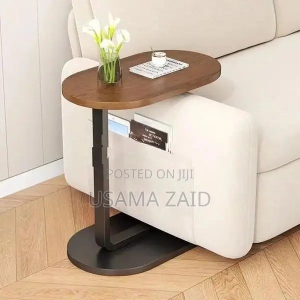 Sofa Side Table with Magazine Holder