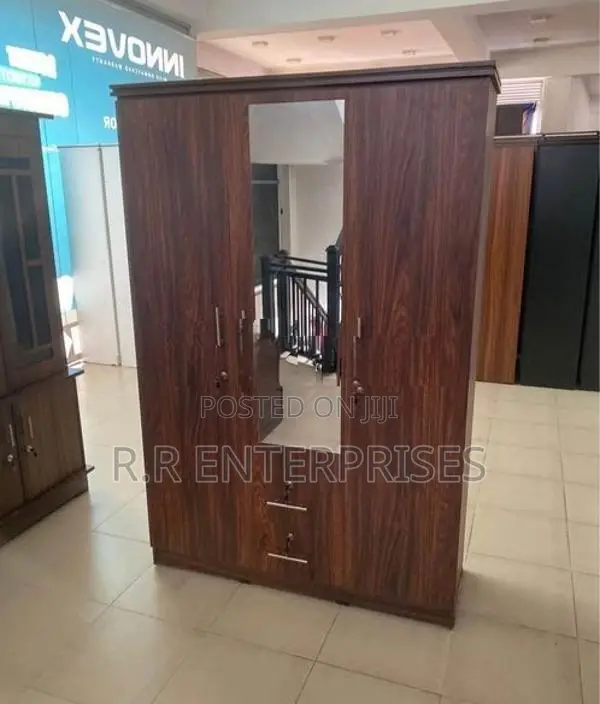 New 3 Door Melamine Wardrobes with Mirror