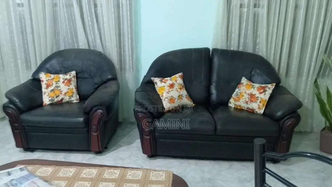 Black Sofa Set