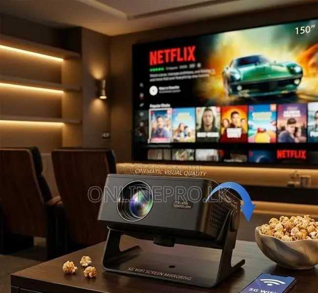 Portable Mini Projector with Big Screen