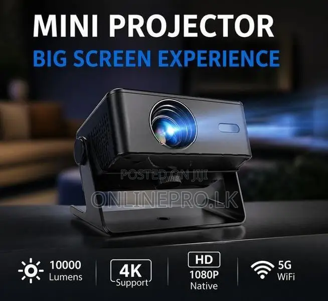 Portable Mini Projector with Big Screen
