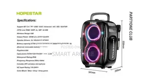 Hopestar Partyone Club 650W High Power PartyboX Bluetooth Speaker